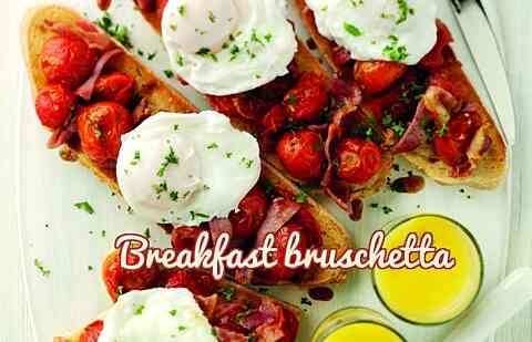 Breakfast bruschetta