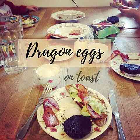 Claire Thomson5 Oclock Apron SWAGGED Dragon eggs