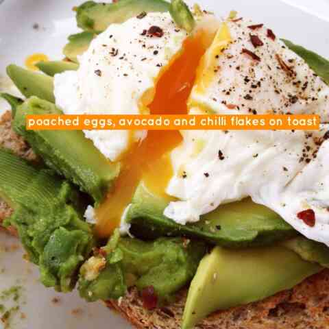 Sew White SWAG poached egg avo dried chilli