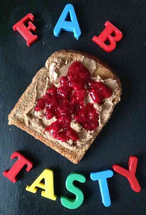 Anne o nut butter fresh mashed raspberries