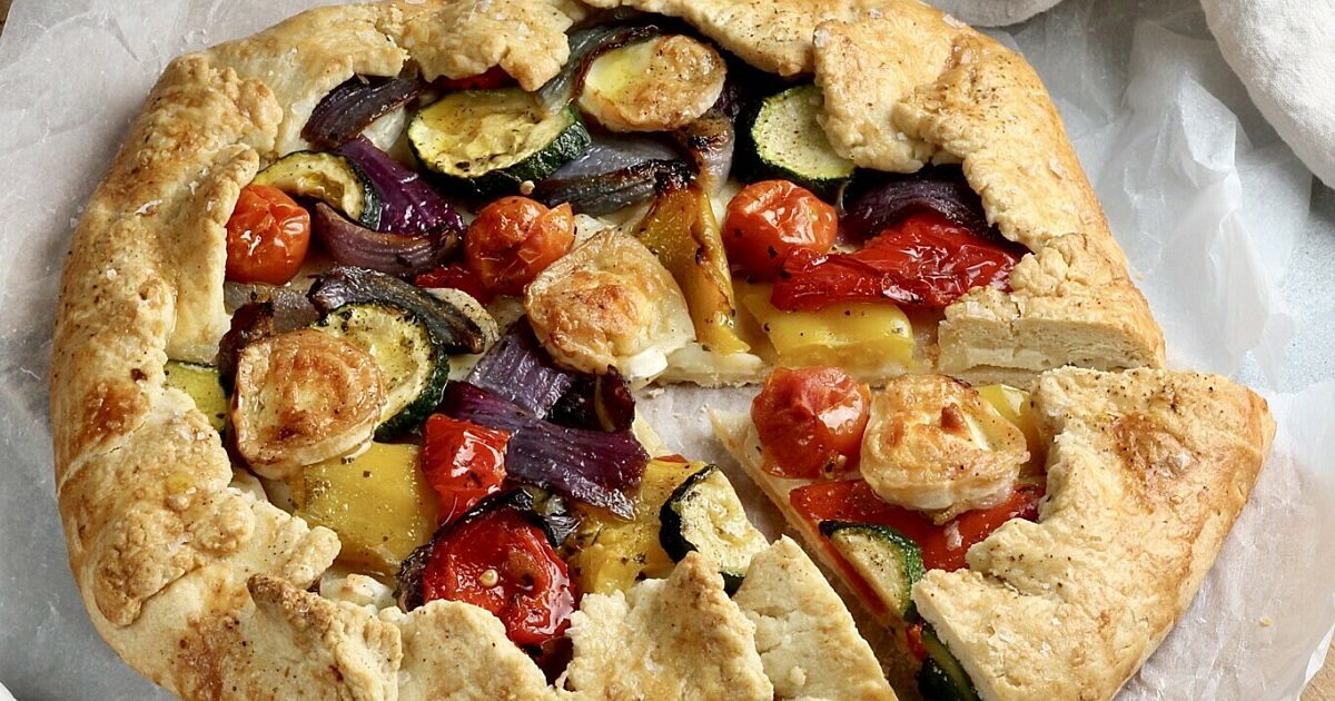 FabFlour | Mediterranean vegetable and goat's cheese galette recipe