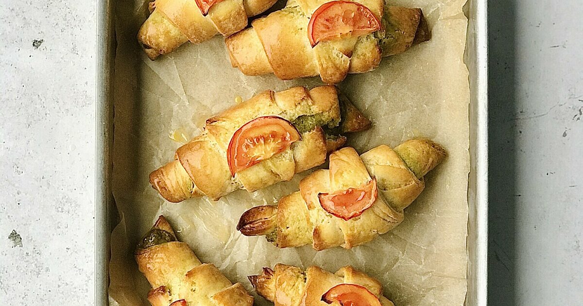 FabFlour | Vegan pesto croissants recipe