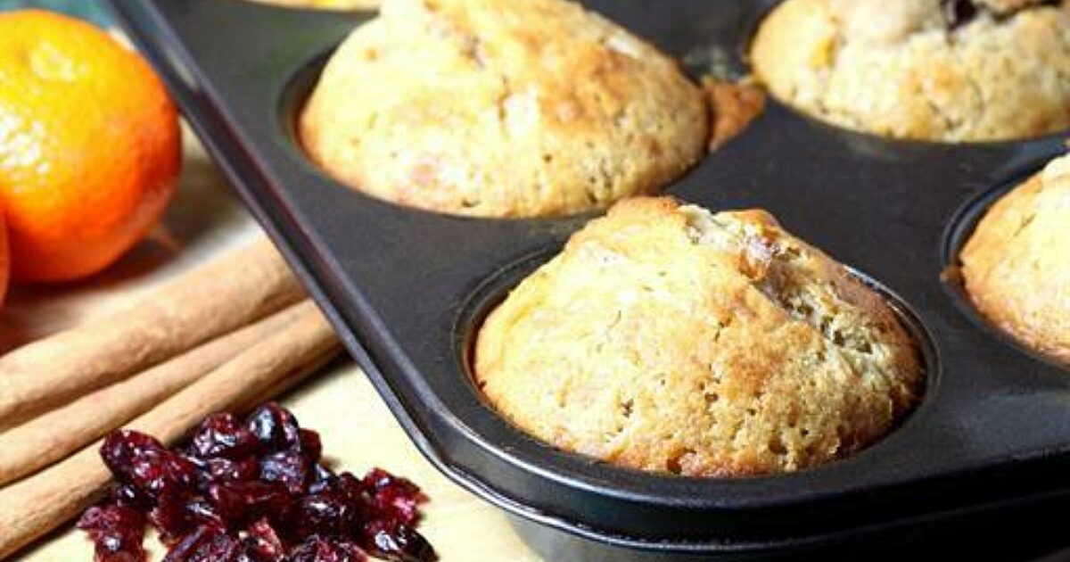 FabFlour | Orange and cranberry muffins recipe