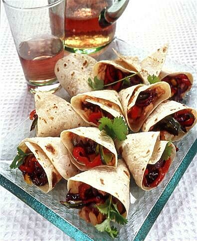 Spicy bean wrap