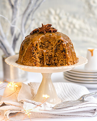 Date ginger steamed pudding 1