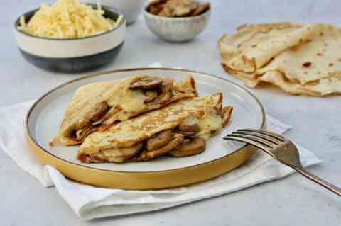 Savoury Crepes 3 mushrooms