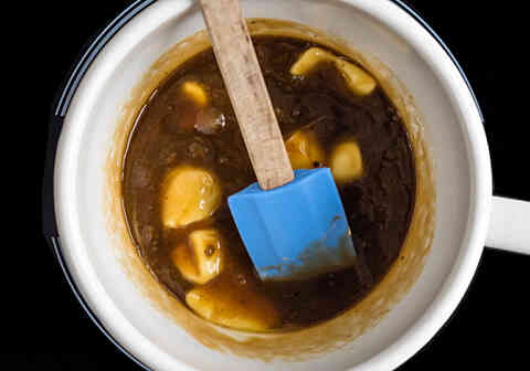Date ginger steamed pudding step 14