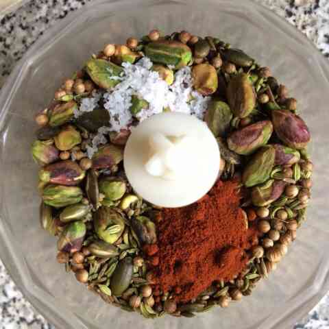 Dukkah in blender