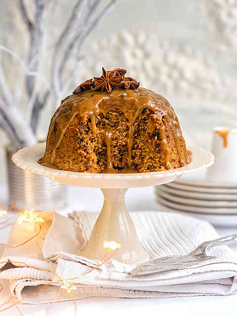 Date ginger steamed pudding 1