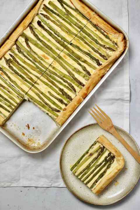 Leek and asparagus tart 1