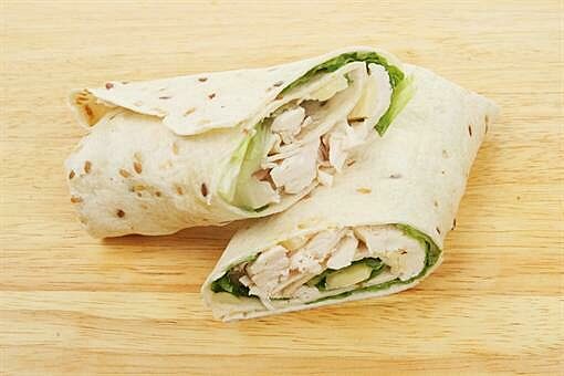 Caesar chicken wrap