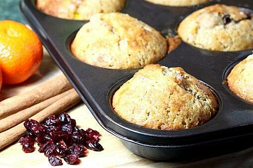 Orange cranberry muffins